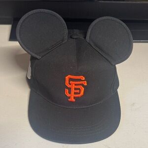 Promo San Francisco Giants Black Baseball Cap with Mickey Mouse Ears